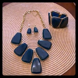 Dark teal jewelry set!